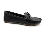 Sapato Mocassim Feminino de Couro Muriel 1390-10 Preto