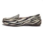 Sapato Mocassim Feminino Liliah Shoes Calce Facil Zebra Brunet