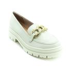 Sapato Mocassim Feminino Moleca 5775.101 - Branco Off