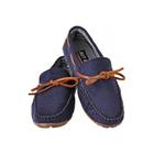 Sapato Mocassim Infantil Menino Social Confortável Leve Macio Cor Azul Marinho