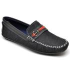 Sapato Mocassim Masculino Jeans Bico Redondo Conforto Macio