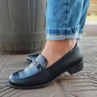 Sapato Mocassim Preto-Ramarim