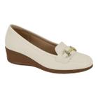 Sapato Modare 7392.102 Salto Baixo Anabela Confortavel Fivela Feminino