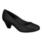 Sapato Modare Salto Grosso Baixo De Uniforme 7005.600 Feminino Preto