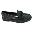 Sapato Moleca Mocassim Oxford Leve Salto Tratorado Feminino