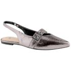 Sapato Mule Via Uno Rio 116504 Fivela Baixo Calcanhar Aberto Feminino