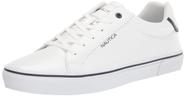 Sapato Nautica Leonard, casual, com cadarço, tênis moderno, branco