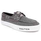 Sapato Nautica Spinnaker, lavado, cinza, moderno, tênis masculino, 13 EUA