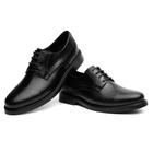 Sapato Oxford Casual Masculino Couro Cadarço Moderno