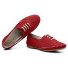 Sapato Oxford Couro Feminino Cadarço Brogue Conforto Estilo