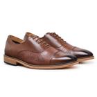 Sapato Oxford Masculino Couro Estampado Cullen