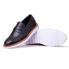 Sapato Oxford masculino Loafer Solado Tratorado Esporte Fino de Couro Super confortável- PB45020