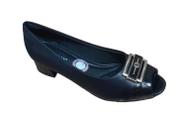 Sapato Piccadilly Feminino Scarpin Peep Toe Salto Baixo