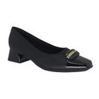 Sapato Piccadilly Preto Salto Bloco