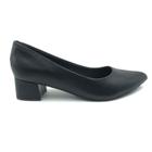 Sapato Piccadilly Scarpin Salto Bloco Preto 739015