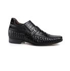 Sapato Rafarillo Social Masculino Alth Aumenta 7cm de Altura Preto Couro Legítimo 3261