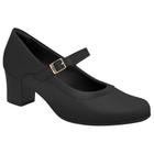 Sapato Salto Grosso Joanete Piccadilly 110167 Feminino - Preto