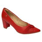 Sapato Santinelli Scarpin Salto Bloco 1478-041 Vermelho