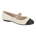 Sapato Sapatilha Moleca 5094.1651 Fivela Casual Confortável Feminino