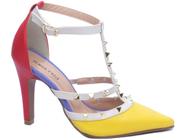 Sapato Scarpin - 65054E Multicolorido