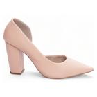 Sapato Scarpin Aberto do Lado Rose 65-05C