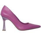 Sapato Scarpin Colors Salto Taça Feminino Via Marte Pink - 22-4501