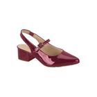 Sapato Scarpin Fem Modare Slingback Mule Salto Baixo Bloco