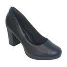 Sapato Scarpin Fem Piccadilly Napa Lux Preto 130185-272