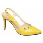 Sapato Scarpin Feminino Amarelo.