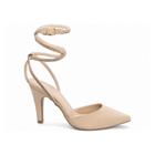 Sapato Scarpin Feminino Bege Salto Fino 9cm 67084A