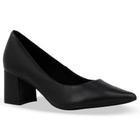 Sapato scarpin feminino bottero 343601 em couro salto bloco 6 cm