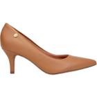 Sapato Scarpin Feminino Casual Social Bico Fino Salto Baixo Vizzano 1122.828