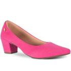 Sapato Scarpin Feminino Confort Camurça Salto Baixo A2.13