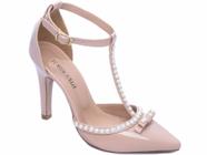 Sapato Scarpin Feminino Rose Pérola Salto Fino 9cm 66058B