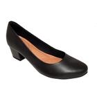 Sapato Scarpin Feminino Usaflex Salto Baixo Social Q6692