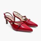 Sapato scarpin lizielizi new indiana scarlet vermelho 510.4882