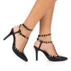 Sapato Scarpin Moda Feminina Cléo Salto Alto 10cm Bico Fino