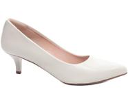 Sapato Scarpin Off White - Salto Fino Alto 5,5 cm - Sofisticação e Conforto em Tamanhos Especiais