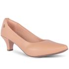 Sapato Scarpin Salomé Feminino Bico Fino Salto Alto Bloco Quadrado