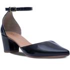 Sapato Scarpin Salomé Fivela Bico Fino Conforto
