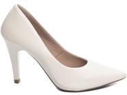 Sapato Scarpin Salto Alto Bico Fino Stiletto 9cm Branco Torricella