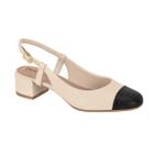 Sapato Scarpin Slingback Aberto Feminino Beira Rio Conforto