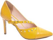 Sapato Scarpin Torricella Croco amarelo