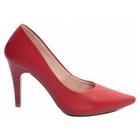 Sapato Scarpin Vermelho Salto Fino 10cm 65-02F