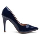 Sapato Scarpin Verniz Salto Alto Fino Leve Conforto Classico