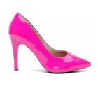 Sapato Scarpin Verniz Salto Alto Fino Leve Conforto Classico