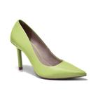 Sapato scarpin via marte feminino verde neon