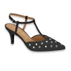 Sapato Scarpin Vizzano Pelica Spike Preto Ref: 1185.1121