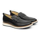 Sapato Social Casual Masculino Santorini Chelsea Preto