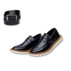 Sapato Social + Cinto Masculino Oxford Dubai Tratorado Confortável Masculino Social Brogue